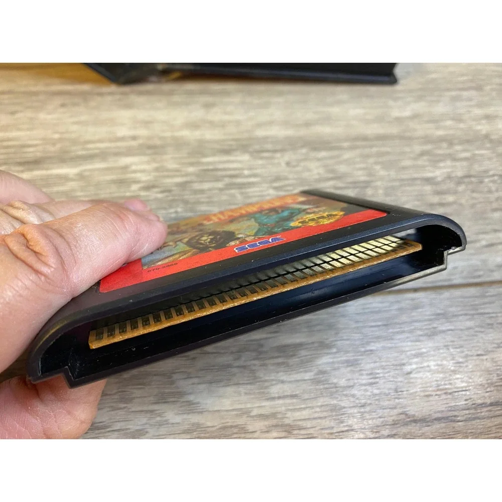 Eternal Champions Sega Genesis Fighting Game Black Cartridge with Case ‎ MA-13